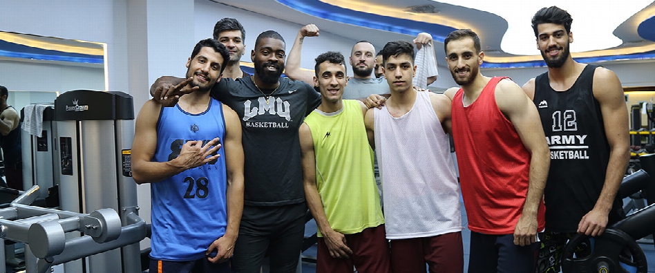 Follow up on the training of the Tofarqan Basketball Team at Dr. Rahimi health and spa complex